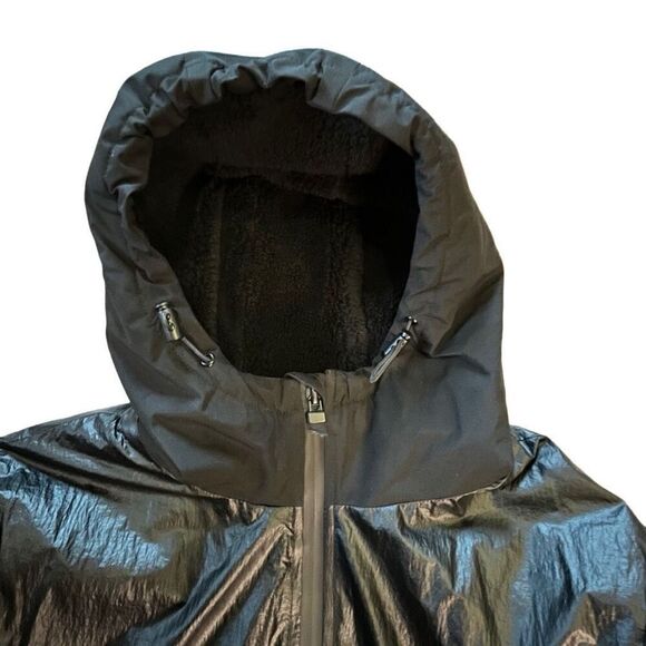 NWOT Michael Kors Womens Parka Coat Medium Black Drawstrings Lined Winter Clean! - Picture 4 of 10